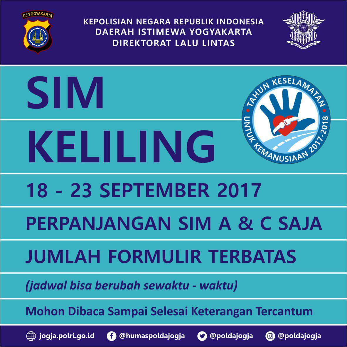 Jadwal SIM Keliling Hari ini