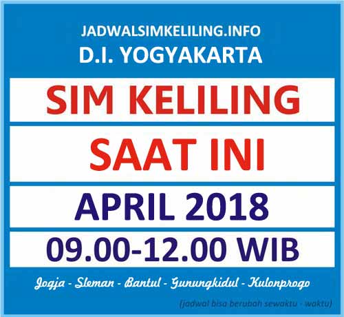 Jadwal sim keliling bantul April 2018