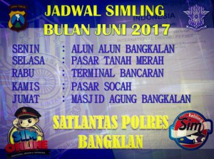 Jadwal SIMLING BANGKALAN JUNI 2025