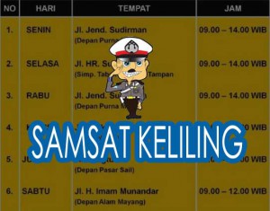 jadwal sim keliling pekanbaru 2025