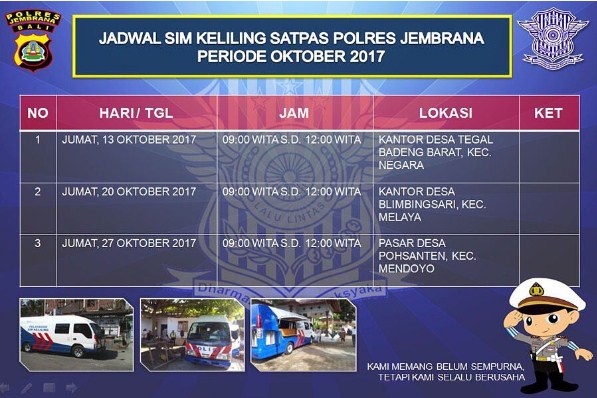 sim keliling Jembrana Mei 2025