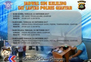 sim keliling gianyar bali Mei 2025
