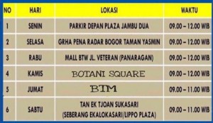 Jadwal SIM Keliling Kota Bogor NOvember 2024