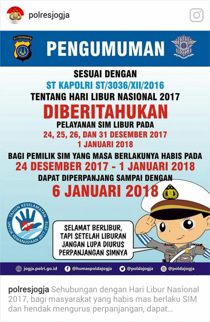 Jadwal perpanjangan SIM Mei 2024