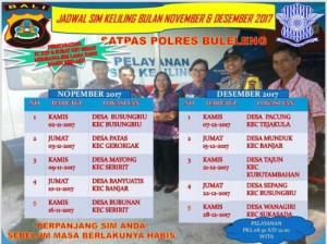 Jadwal SIM Keliling Bali Mei 2025