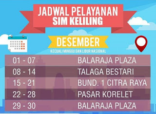 Jadwal sim keliling tangerang Mei 2024