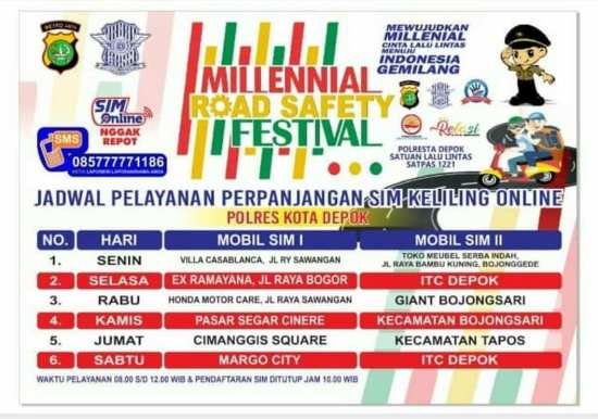 Jadwal SIM Keliling Depok Mei 2024