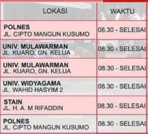 Jadwal SIM Keliling Samarinda Mei 2025