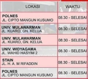 Jadwal SIM Keliling Samarinda Mei 2024