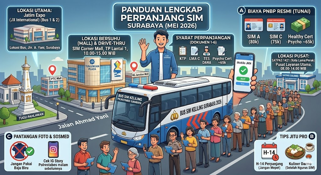 Jadwal SIM Keliling Surabaya