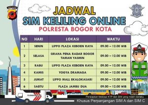 jadwal sim keliling online polresta bogor kota