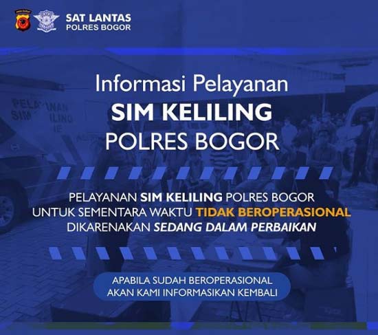 Update informasi Jadwal SIM Keliling Bogor April 2024