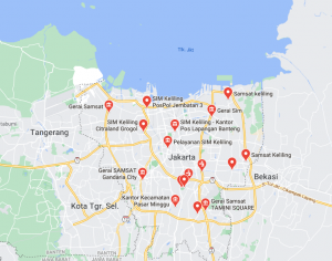 Lokasi-lokasi SIM Keliling di Jakarta