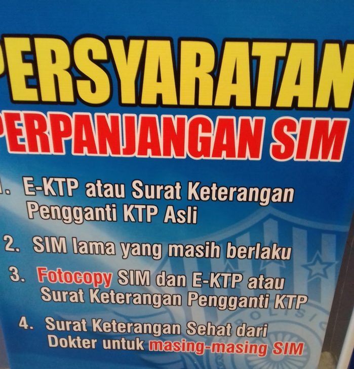 Persyaratan Perpanjangan SIM