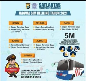 Operasional SIM Keliling Makassar