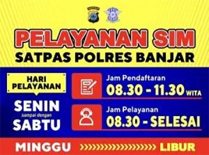 Pelayanan SIM Keliling Polres Banjar Terbaru