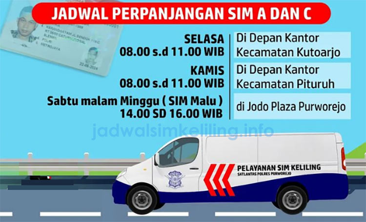 Pelayanan Polres Purworejo SIM Keliling Hari Ini