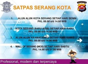 Jadwal SIM Keliling Satpas Serang Kota