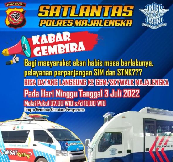 Jadwal Satlantas Polres Majalengka Terbaru