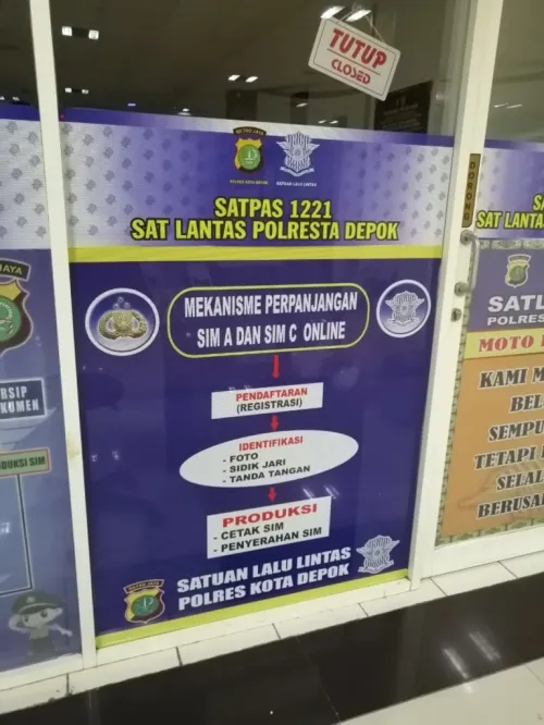 Gerai Perpanjangan SIM di Depok