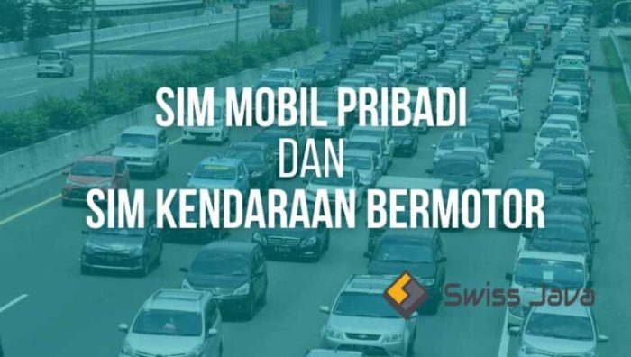 Kategori SIM berdasarkan kendaraan terbaru