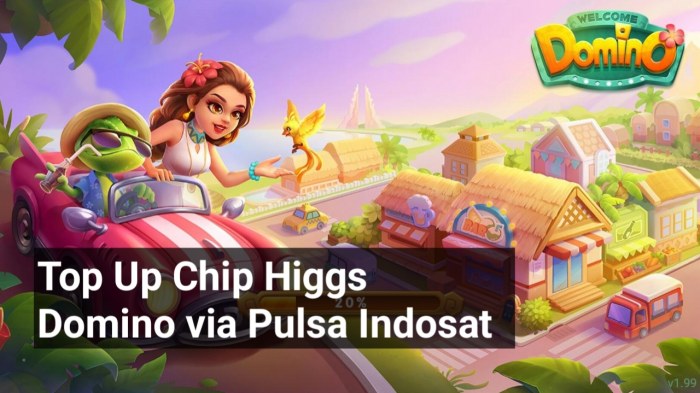 Top up higgs domino pulsa indosat