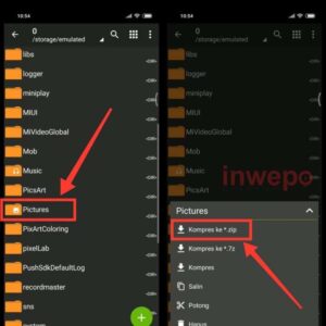 Cara mengirim folder lewat wa