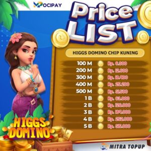 Top up higgs domino pulsa 1000