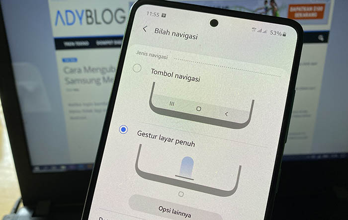 Cara mengubah tombol navigasi samsung