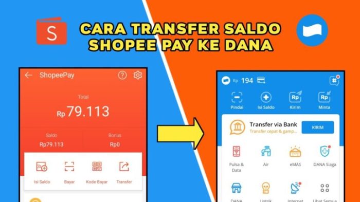 Cara transfer dana ke shopeepay