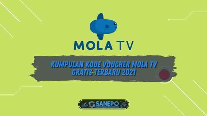 Kode voucher mola tv gratis