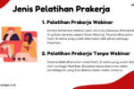 Pelatihan prakerja tanpa webinar