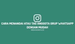Cara tag semua anggota grup wa