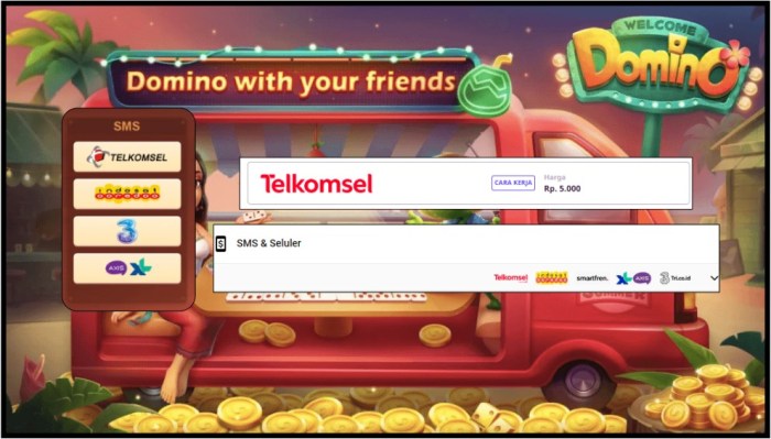 Top up higgs domino pulsa indosat