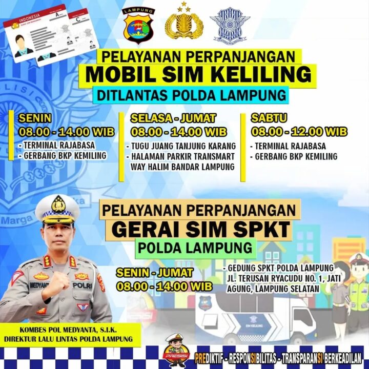 Jadwal SIM Keliling Mall Boemi Kedaton