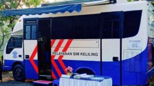 SIM Keliling Area Parkir Transmart Gorontalo