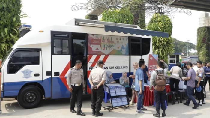 SIM Keliling Area Parkir Hypermart Depok