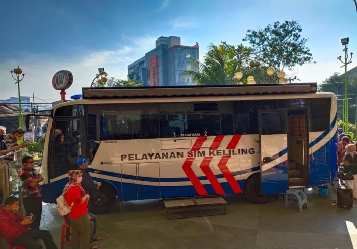 SIM Keliling Area Parkir Lotte Mart Bandung