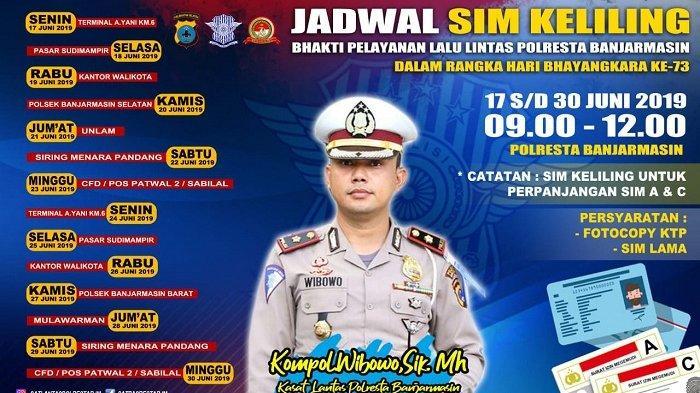 SIM Keliling Area Parkir Transmart Banjarmasin