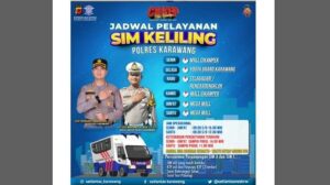 SIM Keliling Area Parkir Transmart Merauke