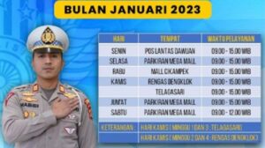 SIM Keliling Area Parkir Yogya Dept Store Pekanbaru