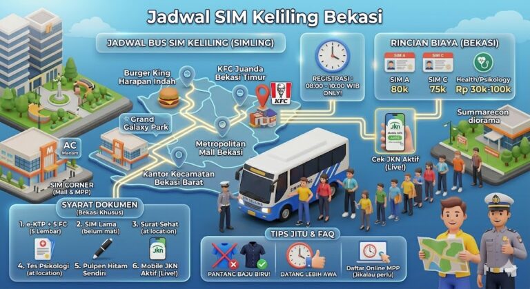 Jadwal Pelayanan SIM Keliling Bekasi