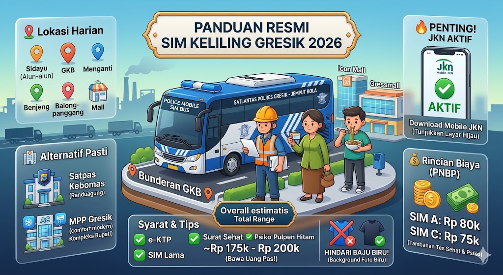 Lokasi SIM Keliling Gresik